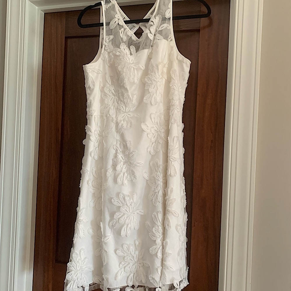 White floral dress